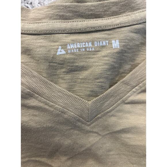 American Giant Premium Slub V-Neck Tee Medium - Picture 3 of 5